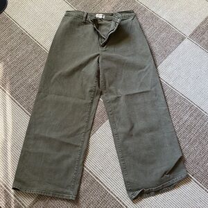 Universal Thread wide-leg denim in army green